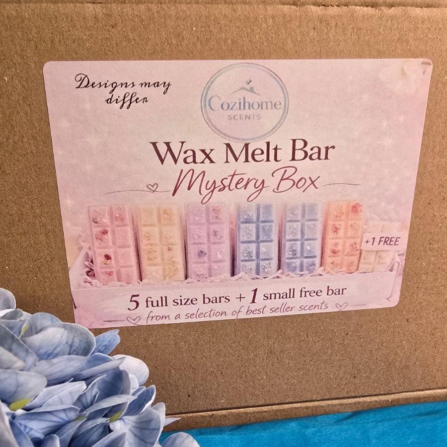 Strong Scented Wax Melt selection Box Long Lasting Home Aroma Fragrance 5 Full sized Bars and FREE Mini Bar Best seller scents from our Perfume, Fresh, Fruity and Floral melts