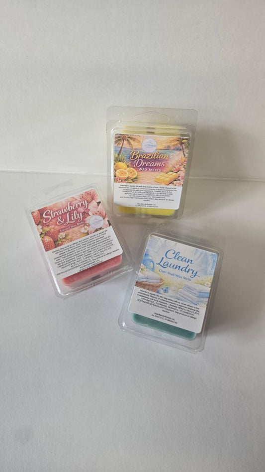 Wax Melts 6 Cavity Cube Clamshell Highly Fragranced Home Fragrance You Choose