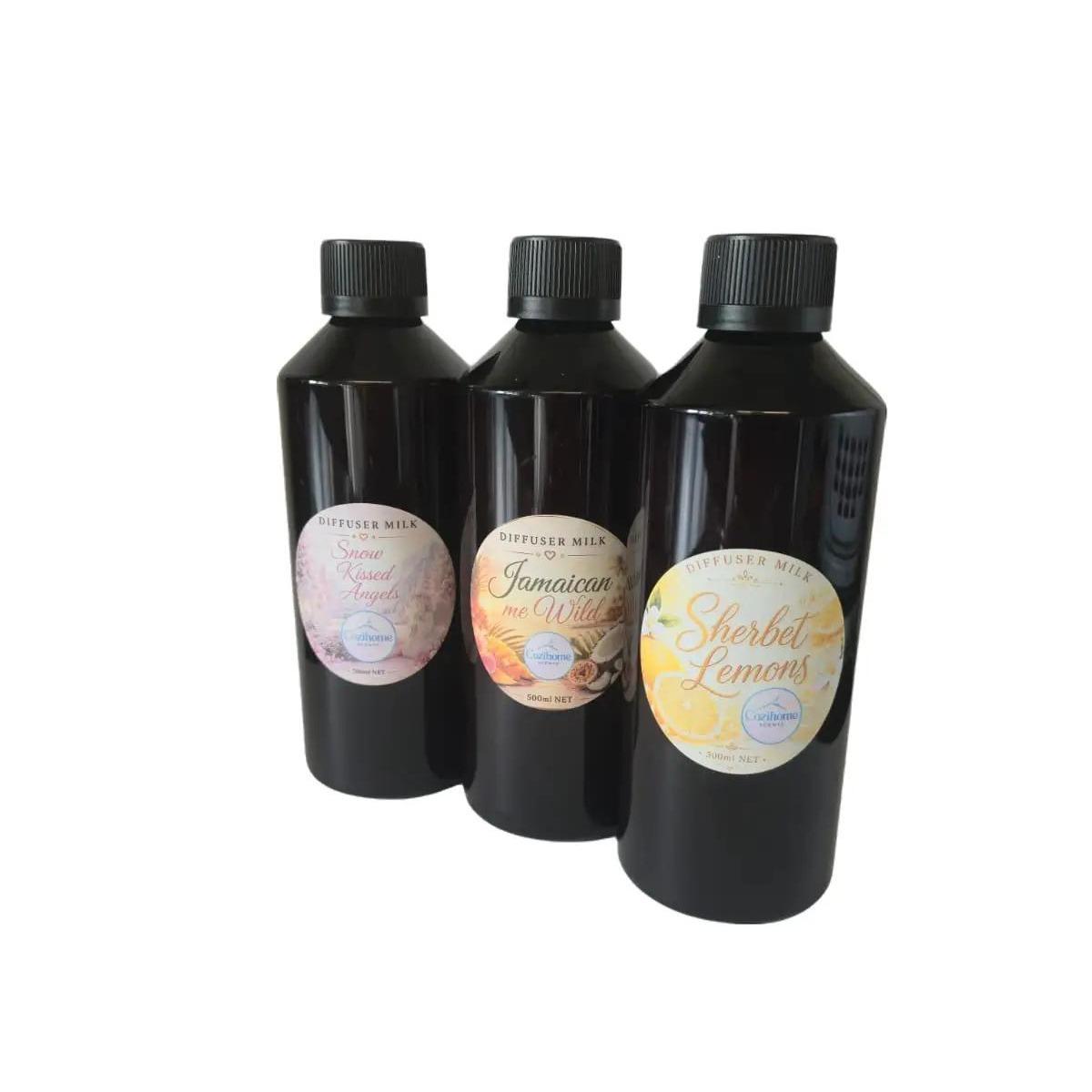 Electric sonic Diffuser Milk juice liquid 500ml  Humidifier Highly Scented Home Fragrance Aroma longlasting scent