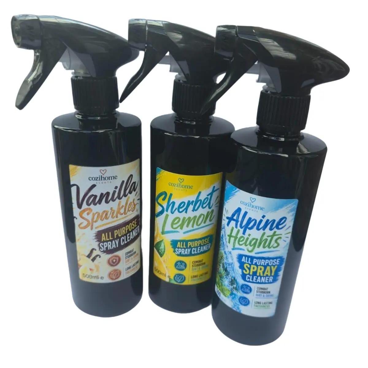 Cozihome All Purpose Spray Cleaner 500ml | Ready To Use Trigger Spray | Scented Surface Cleaner & Odour Eliminator For Kitchen, Bathroom, Bins, Pet Areas, Worktops, Tiles & Everyday Home Cleaning | Choose Your Scent