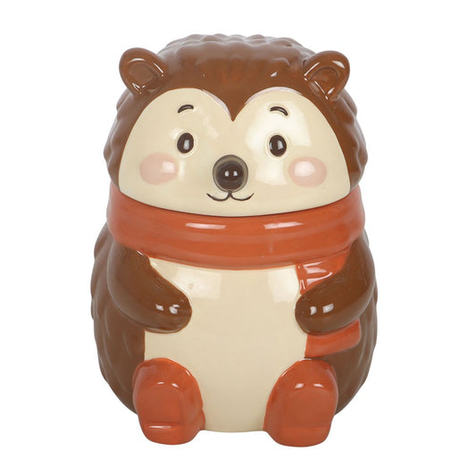 Cute Autumnal Hedgehog ceramic wax salt sizzler oil warmer burner