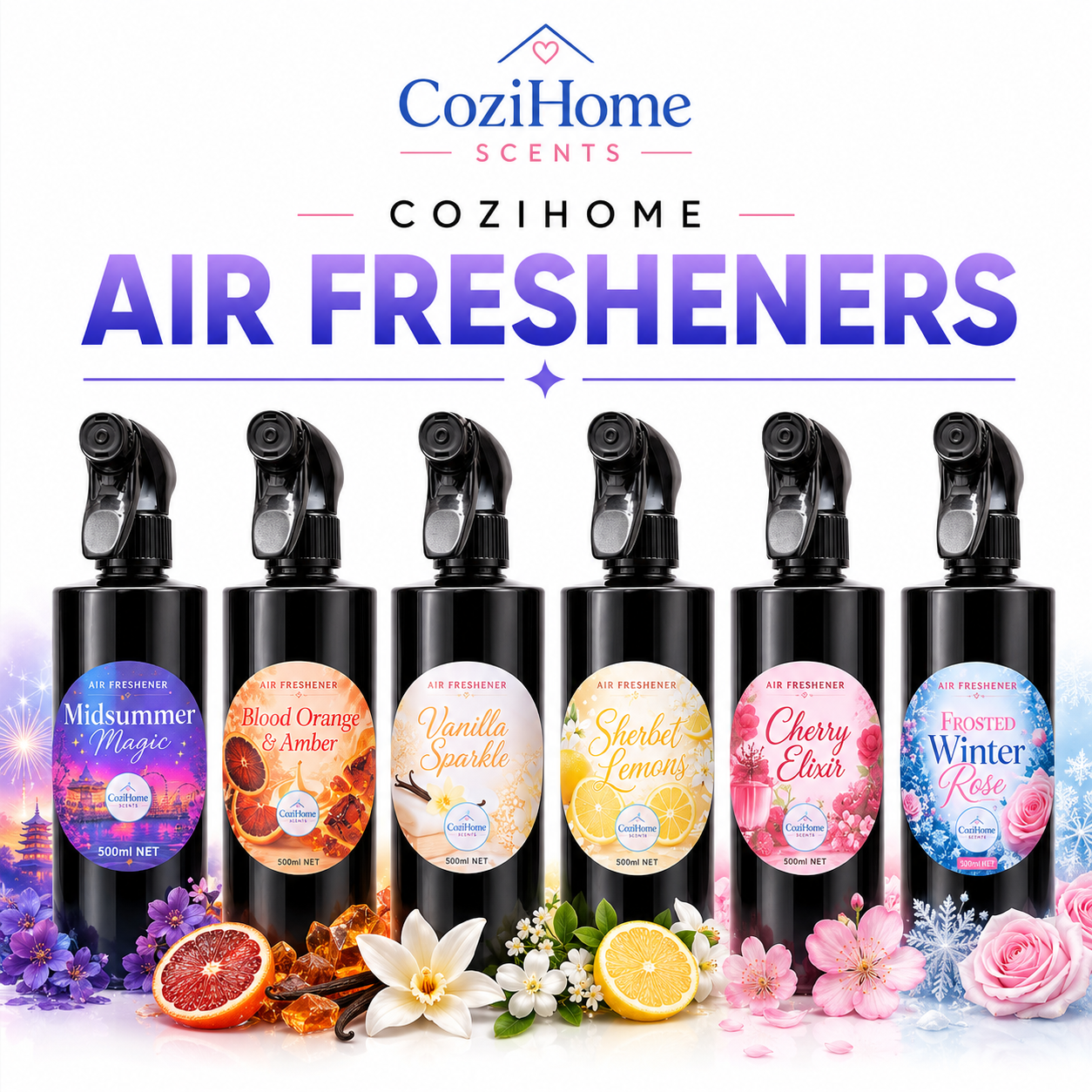 Air Freshener | Room Spray | 500ml | Long Lasting Home Fragrance