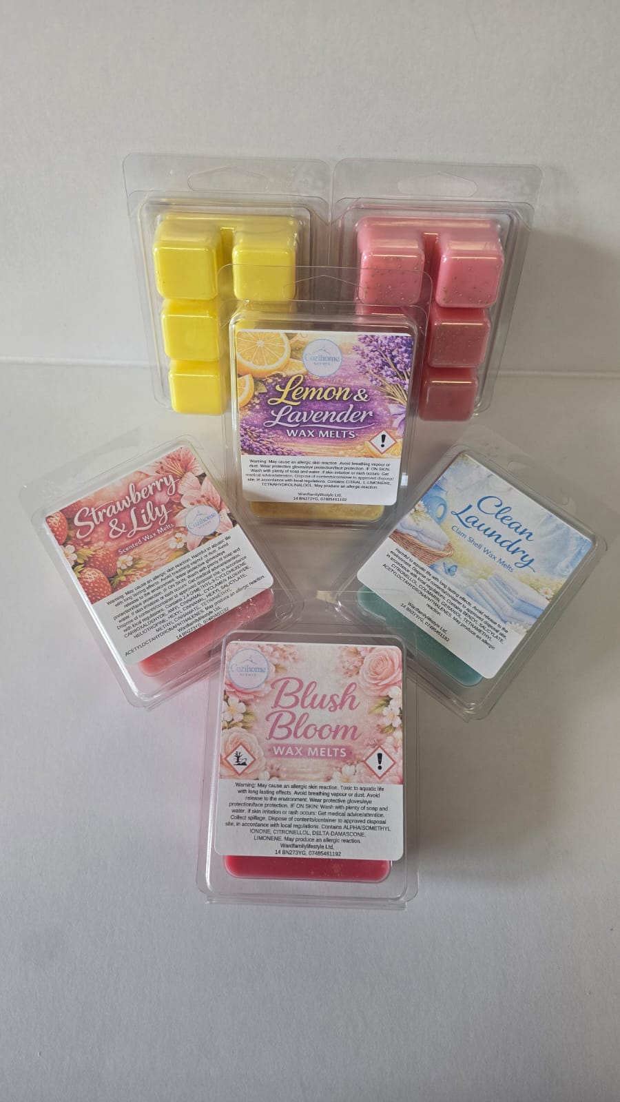 Wax Melts 6 Cavity Cube Clamshell Highly Fragranced Home Fragrance You Choose