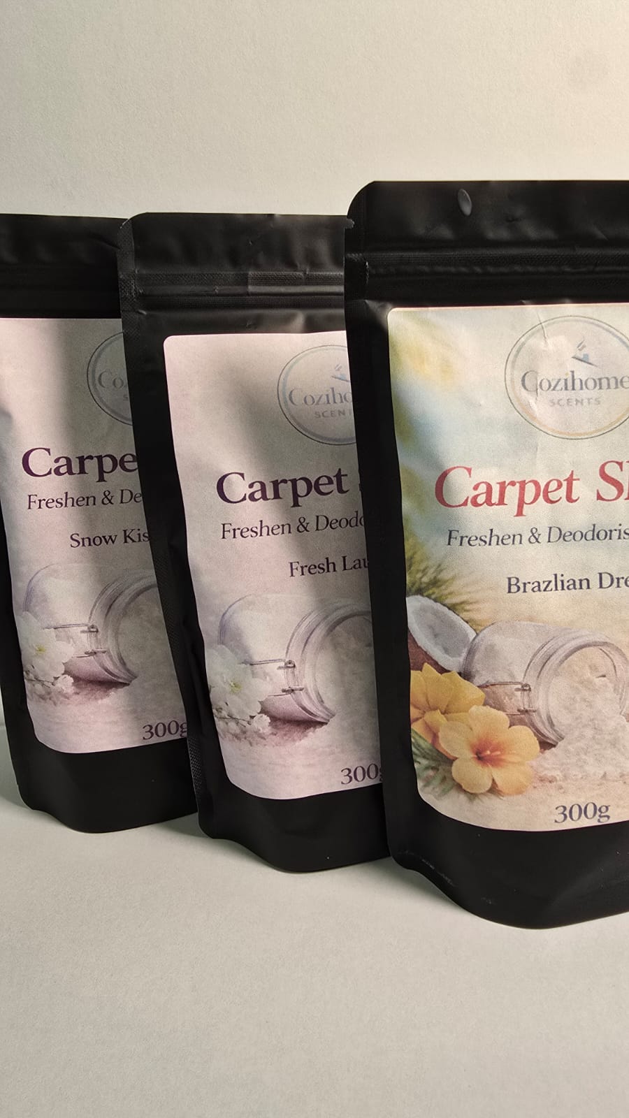 Carpet Freshener | Refill Bag 300g | Long Lasting Highly Fragranced | Shake | Home Fragrance | Aroma