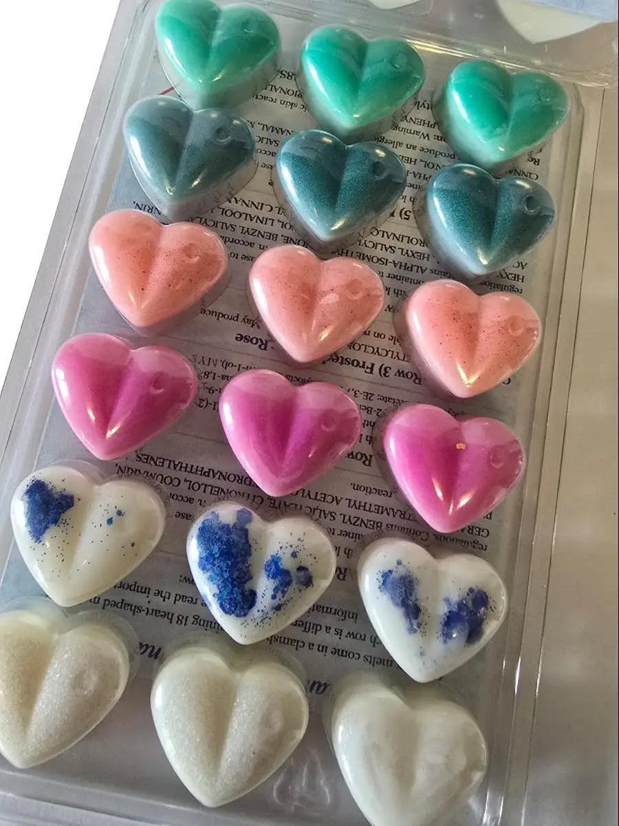 Laundry Days Wax Melt Collection – 18 Heart Wax Melts | Fresh Laundry, Clean Cotton, Linen & Floral Scents | Long Lasting Home Fragrance