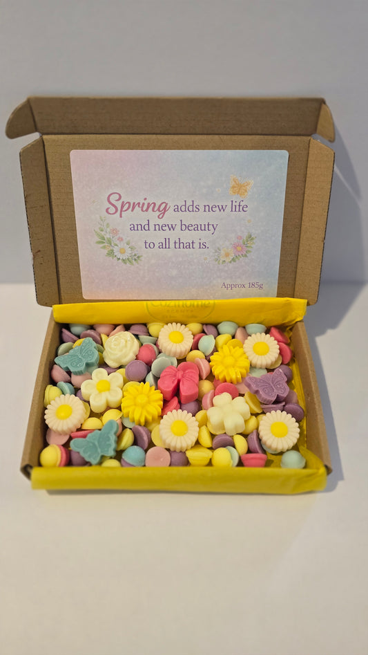 Strong scented choose springtime or summer themed wax melt boxes 150g Long lasting home fragrance