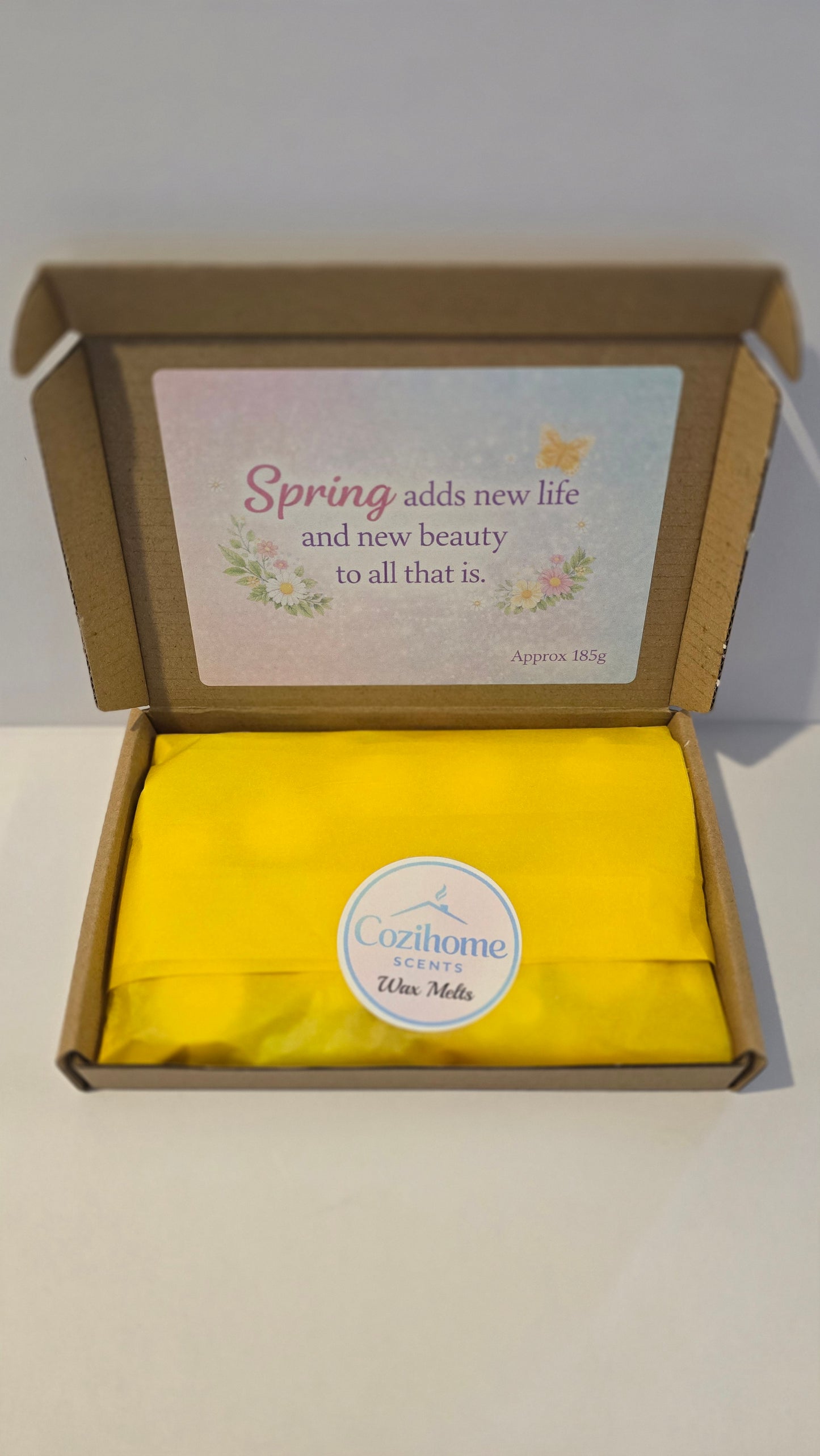 Strong scented choose springtime or summer themed wax melt boxes 150g Long lasting home fragrance